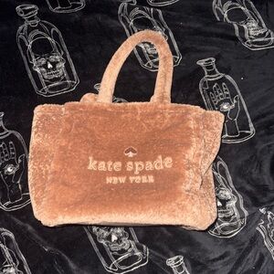Kate Spade Tan Faux Fur Tote